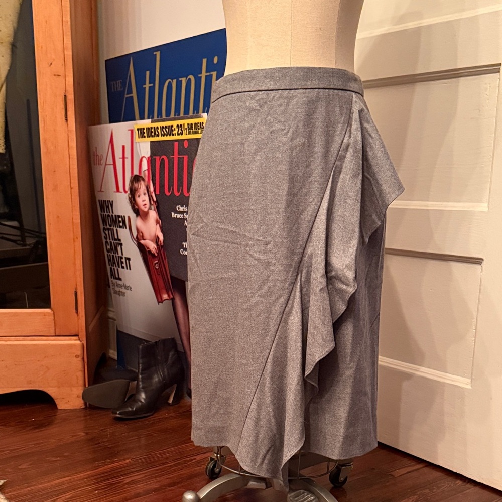 J. Crew Gray Pencil Skirt